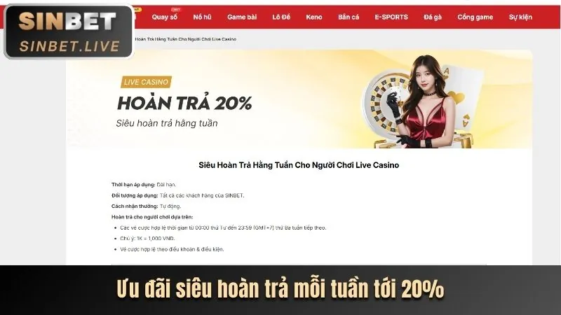 Hoàn trả hàng ngày không giới hạn E28BET